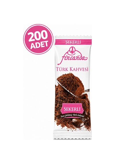 Okkalı Fincanda Tek Kullanımlık Türk Kahvesi Şekerli 200 Adet