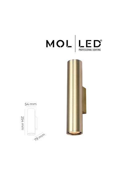 Molled Aura Serisi Gold Çift Yönlü Dekoratif Gu10 Duylu Aplik - Mol8100
