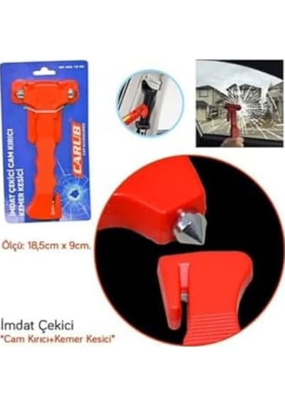Oto İmdat Çekici Cam Kırıcı +kemer Kesici