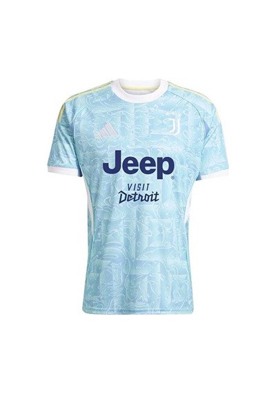 Juventus 2025/26 Yeni Sezon Kenan Yıldız Deplasman Forması Mavi Çok Renkli