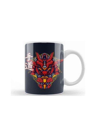 Crimson Bushido Mecha Concept Gundam Kupa Bardak Porselen Karışık