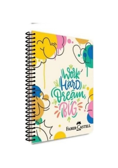 Faber Castell Pp Kapak Grafiti Spiralli Defter 100 Yp Kareli 5075 000430-work Hard