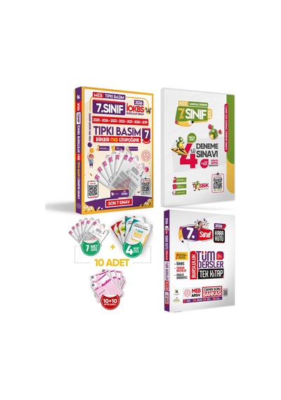7.sınıf Yeni Sistem İokbs Bursluluk Altın Paket Deneme Seti Ve Çı