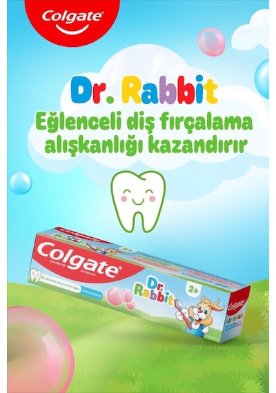 Colgate Dr. Rabbit Bubblegum 50ml Çocuk Diş Macunu X2