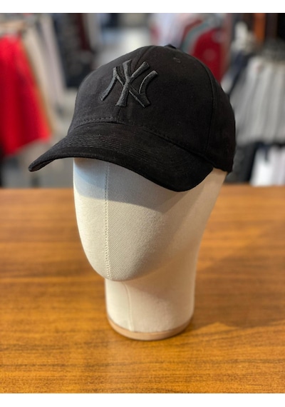 Hamze Ny Yankees Siyah Renk Kalın Kumaş Beyzbol Cap Şapka Siyah