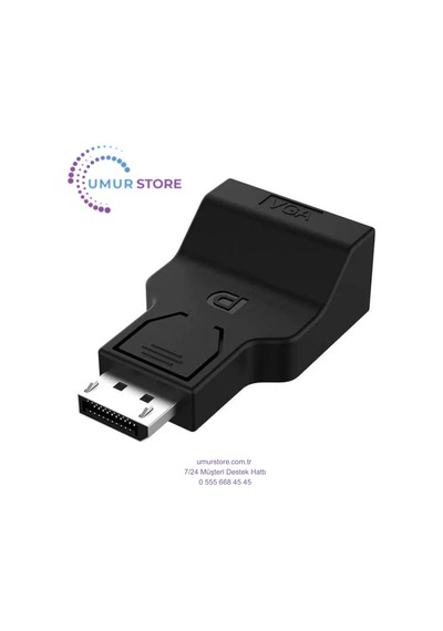 Display Port To Vga Çevirici, Dp To Vga, Display To Vga Görüntü Aktarıcı Çevirici, Dönüştürücü