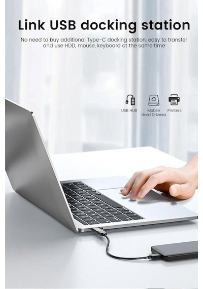 Usb To Type-c Mini Telefon Çevirici Adaptör Yd-70