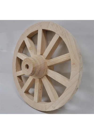 Otantik Ahşap At Arabası Tekeri 50 Cm. Duvar Dekoru Diğer