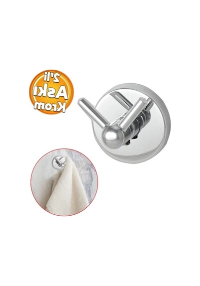 Vidalı Metal Banyo Lavabo Askısı - 2'li Set 12 Izgara