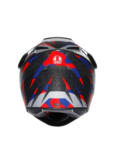 Agv Kask/ Ax9 Mplk Steppa Carbon/red/blue Renkli