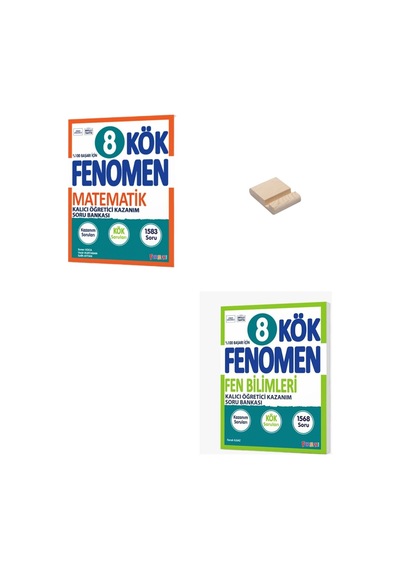 Lgs 8. Sınıf Kök Matematik Ve Fen Bilimleri Soru Bankası + Telefon Standı