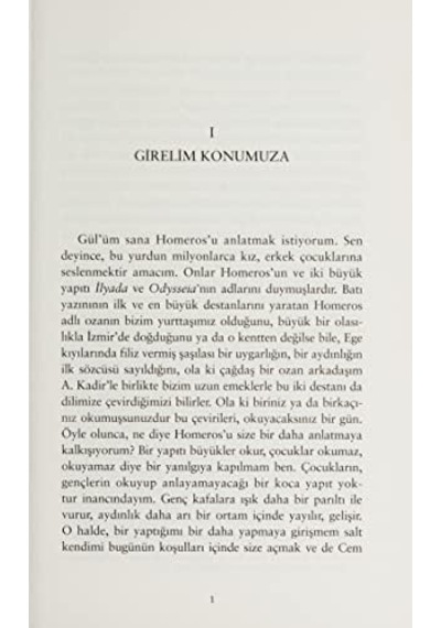 Homeros: Gül İle Söyleşi