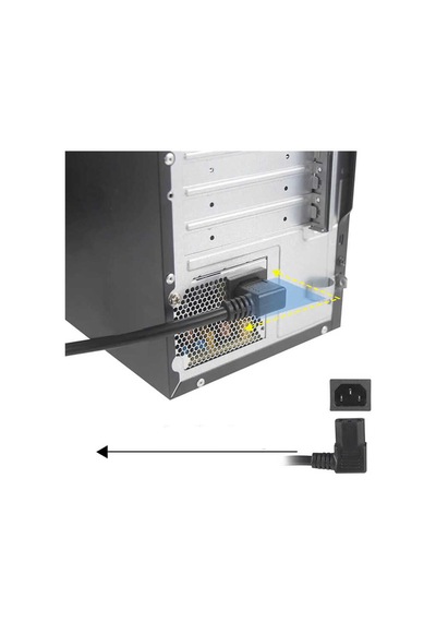 L Tip 90 Derece 1.5 Metre Psu Güç Power Kablosu Al4420
