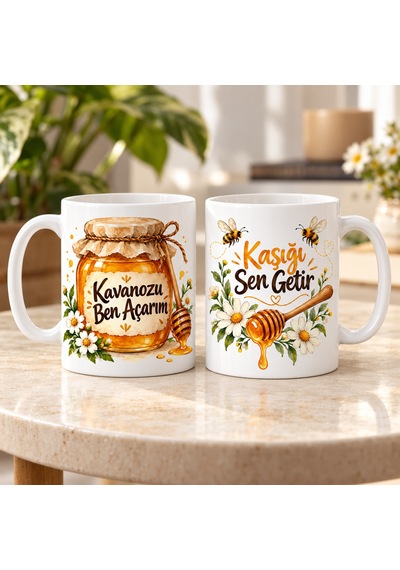 Buradabulabilirsin Bal Molası 2'li Porselen Kupa Seti - Model 592 Bbz