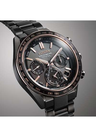 Citizen Eco-drive Attesa Satellite Wave Cc4074-61w Erkek Kol Saati Füme