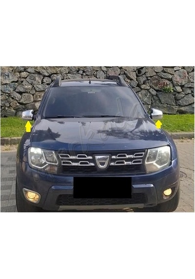 Db Chrome Dacia Duster Krom Ayna Kapağı 2012 - 2017 2 Parça Abs Kro