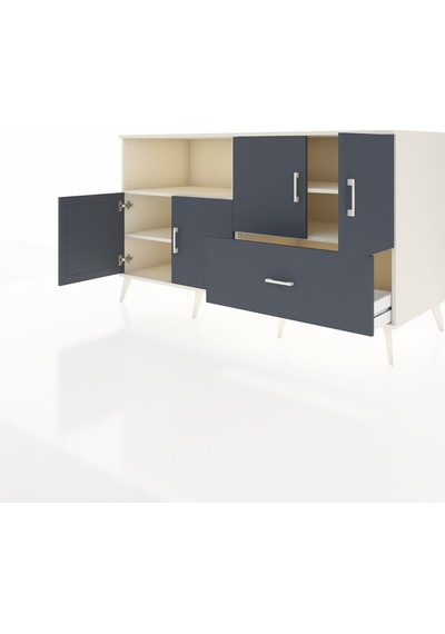 Kronos Konsol 4 Raflı Tek Çekmeceli 4 Kapaklı 176x59x99 Aytaşı-an Aytaşı-antrasit Kronos Konsol 4 Raflı Tek Çekmeceli 4 Kapaklı 176x59x99 Aytaşı-an Aytaşı-antrasit