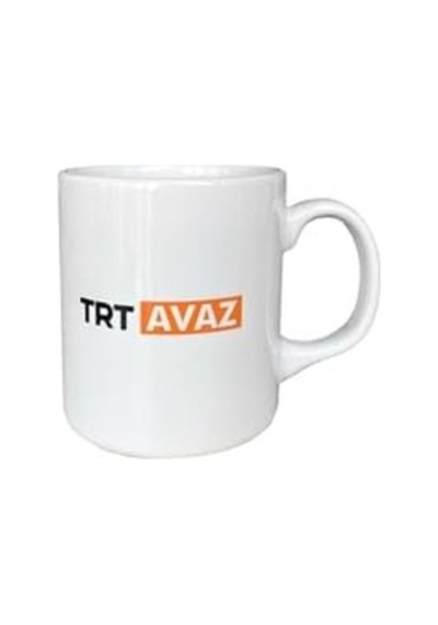Avaz Logolu Beyaz Kupa Açık Ahşap