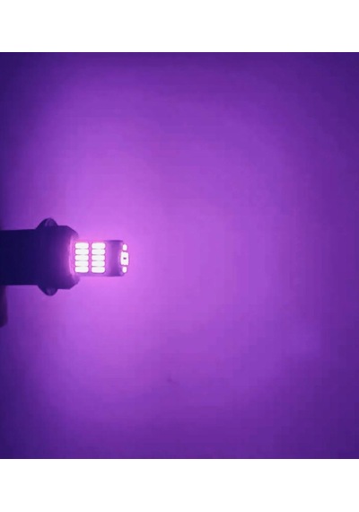 T10 Led 26 Ledli W5w Canbus Metal Ultra Power Pembe Park Plaka Tavan Ampulü