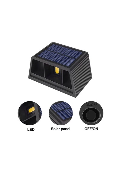 Çift Yönlü Ayarlanabilir Solar Aplik 3200k Sarı Işık