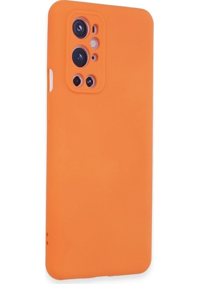 Newface - 369 - One Plus 9 Pro Kılıf Nano İçi Kadife Silikon - Ece-umay - - Turuncu