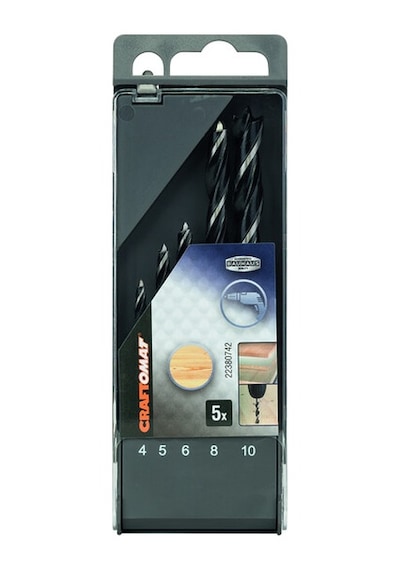 Craftomat Yılan Matkap Ucu 5'li Set 4-10 Mm