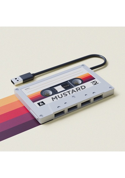 Mustard Retro 4 Girişli Usb Çoğaltıcı