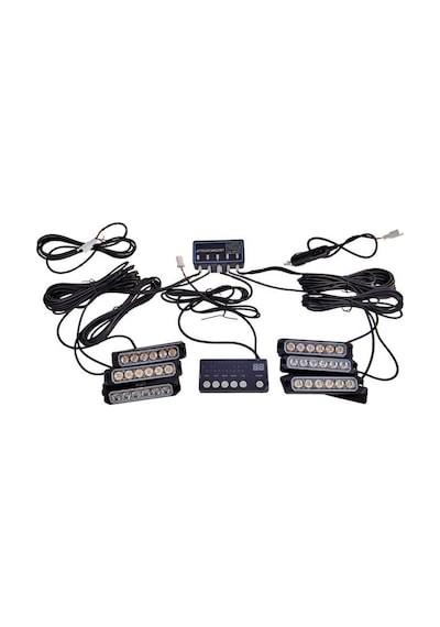 7 Fonksiyonlu Çakar Lamba 12-30v 6 Led 6 Adet Sarı Sarı Set / Lapa550-1