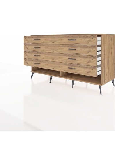 Kronos Konsol 8 Çekmeceli 176x59x99 Çam-çam Çam-çam