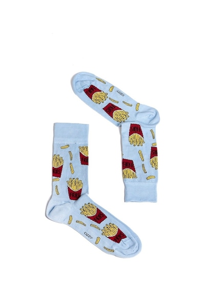 Ozzy Socks Fries Desenli Çorap Çok Renkli