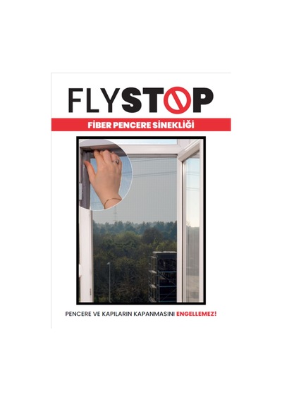 Flystop Cırtbantlı Fiberglass Pencere Sinekliği 75x125 Cm 75 X 125 Tül
