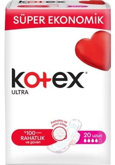 Kotex Ultra Hijyenik Ped Uzun 20'li