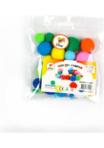 Lino Ponpon Karışık 40Lı
