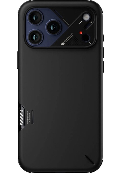 Apple Uyumlu iPhone 17 Pro Max A17 Slim Darbeye Dayanıklı Kamera Kontrol Kapaklı Magsafe Özellikli Kılıf Siyah