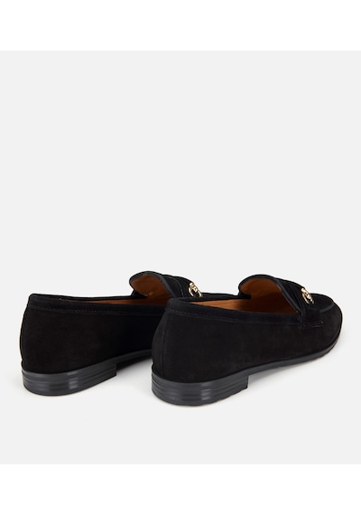 Hotiç Kadın Süet Deri Siyah Tokalı Klasik Loafer 01ayh321330a100 01ayh321330a100