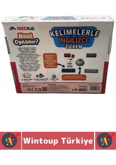 Eğitici Çocuk Dikkat Hafıza Kelime Dil Öğrenimi Gelişimi Eğlenceli Kelimelerle İngilizce Öğren Oyunu