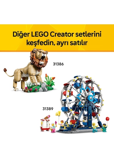 LEGO® Creator 3’ü 1 Arada İkonik Korsan Gemisi 31387 - 9+ Yaş için Kale veya İki Gemi Olabilen Oyuncak Yapım Seti (1074 Parça)
