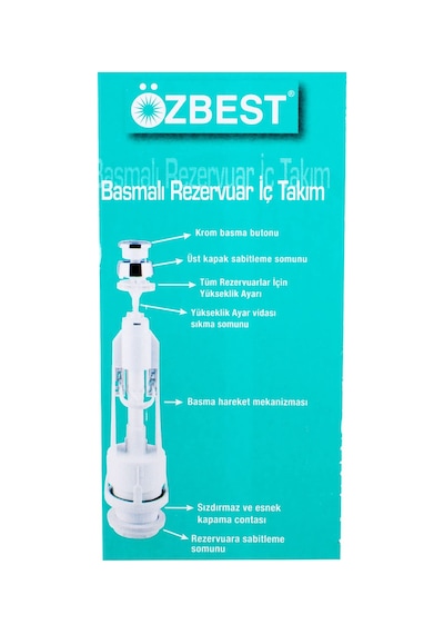 Feyzayapı Öz Best Rezervuar Basmalı İç Takım Klozet Sifon İç Takımı Açık Ahşap