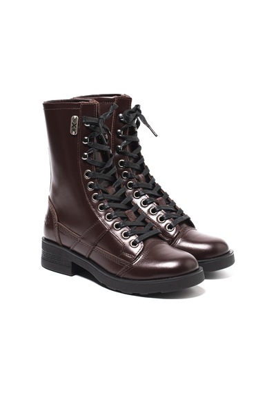 Dark Burgundy Çizme Kadın Oxw002102 Oxs Frank 0021 Mıd W Leather Dk.burgundy Dark Burgundy
