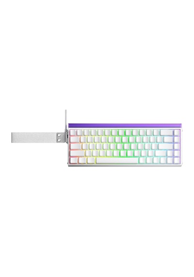 Aula Hero 68 He Manyetik Klavye Rapid Trigger Meteor Switch 8000hz Rgb Neon Tkl Hot Swap Oyuncu Klavyesi Beyaz