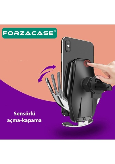 Forzacase Sensörlü Kablosuz Şarj Özellikli Telefon Tutucu Fc101