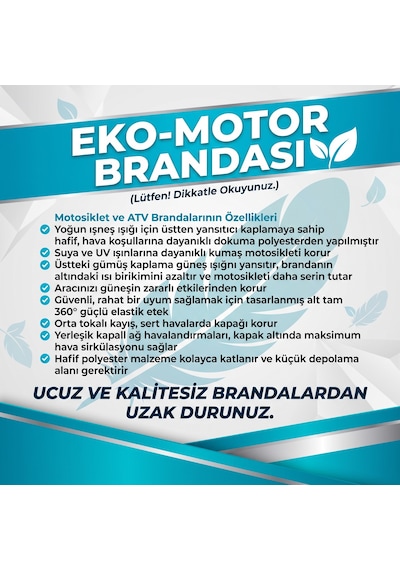 Rks Blazer 50 Xr Max Uyumlu Premium Motosiklet Brandası İçi Miflonlu Çizmez Su Geçirmez Branda 2xl