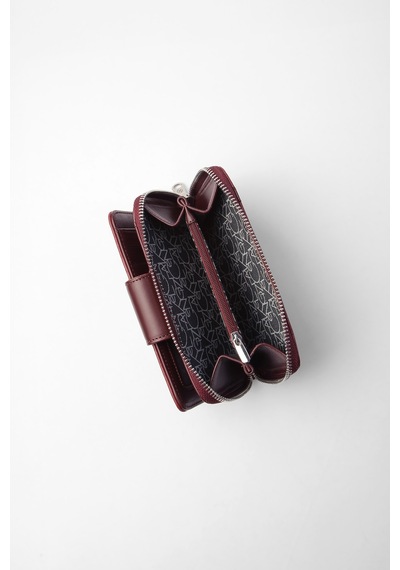 Cengiz Pakel Orta Boy Desenli Kadın Cüzdan - 65256a - Bordo 65256a-bordo