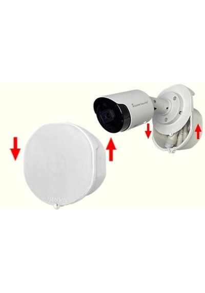 Altebox Kamera Montaj Buatı Mini Ab-7005e 10.5cm Beyaz Kapaklı Sürgülü  Pp