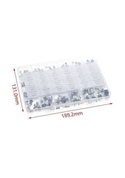 400 Adet 1uf/1000uf Smd Elektrolitik Alüminyum Kondansatör Seti 18 Farklı Değerde Şeffaf Çantada
