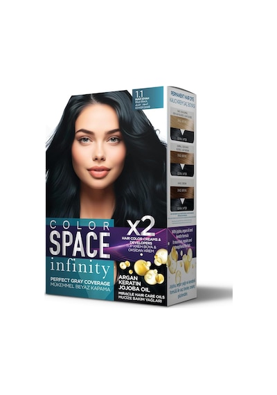 Space Infınıty Set Saç Boyası 1.1 Mavi Siyah