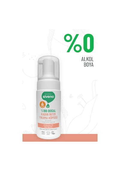 Siveno %100 Doğal İntim Yıkama Köpüğü Beyazlatıcı Etkili Koku Önleyici Ph 3.8 100 Ml