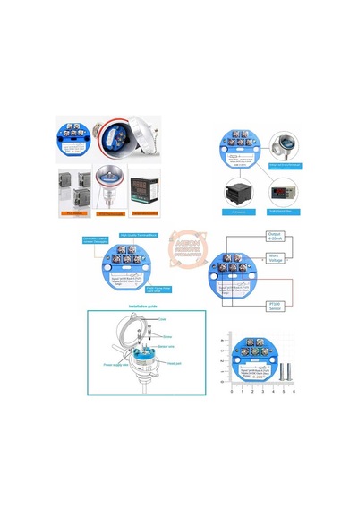 Rtd Pt100 Dc 24v 4-20ma Sıcaklık Sensör Verici Çevirici Modül/ 0-