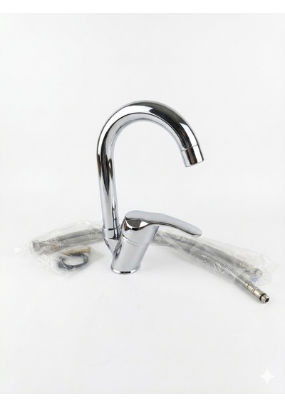 Petra Tek Gövde Lavabo Bataryası Krom