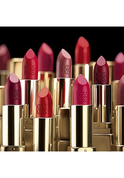 Guerlain Kiss Kiss Ruj Matte M332 Fire Red Çok Renkli